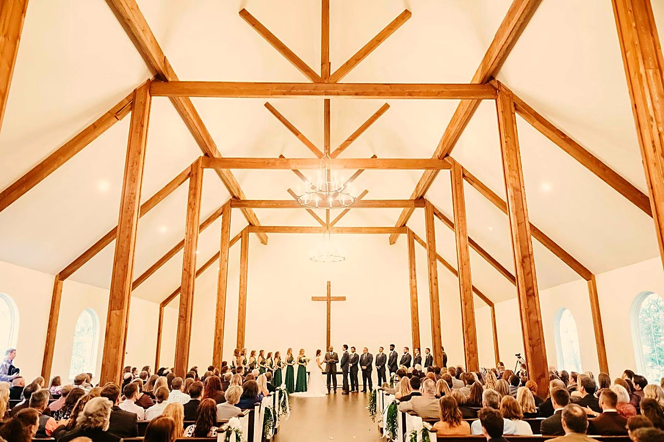 Ceremony inside Union Bell Chapel